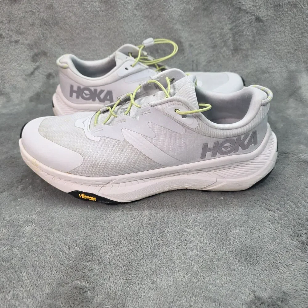 Hoka One One W Transport Wide Mist Lime Gray White 1164371 CRYS Size 9.5D